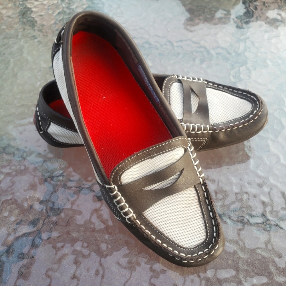 Rockport Driving Loafers Washable Brown Size 6